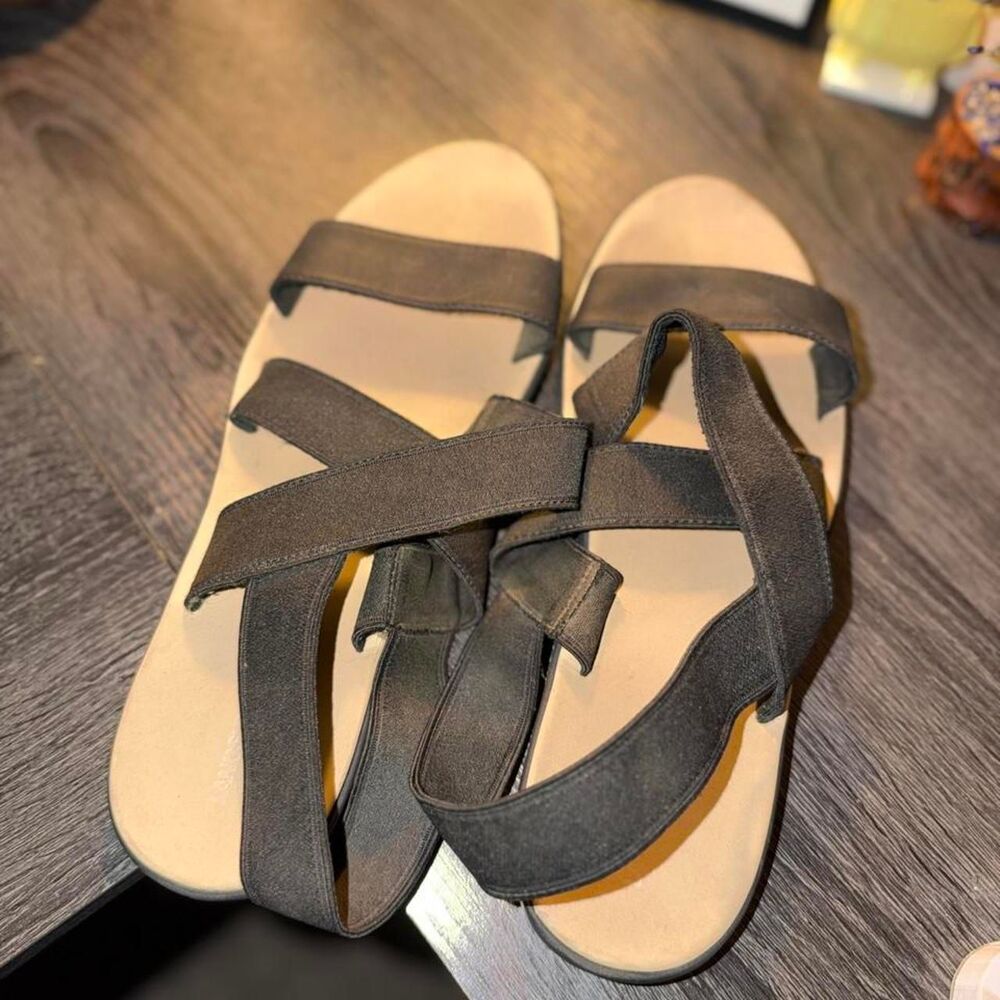 Lands-end Women's Black and Brown Sandals